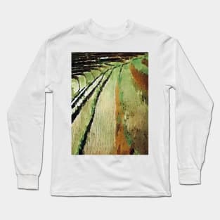 Terrace Paddy Fields watercolor Long Sleeve T-Shirt